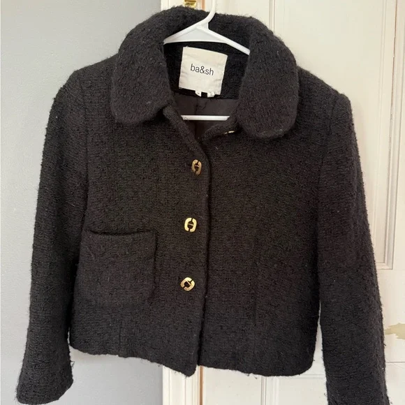 ba&sh | Jackets & Coats | Bash Black Cropped Blazer With